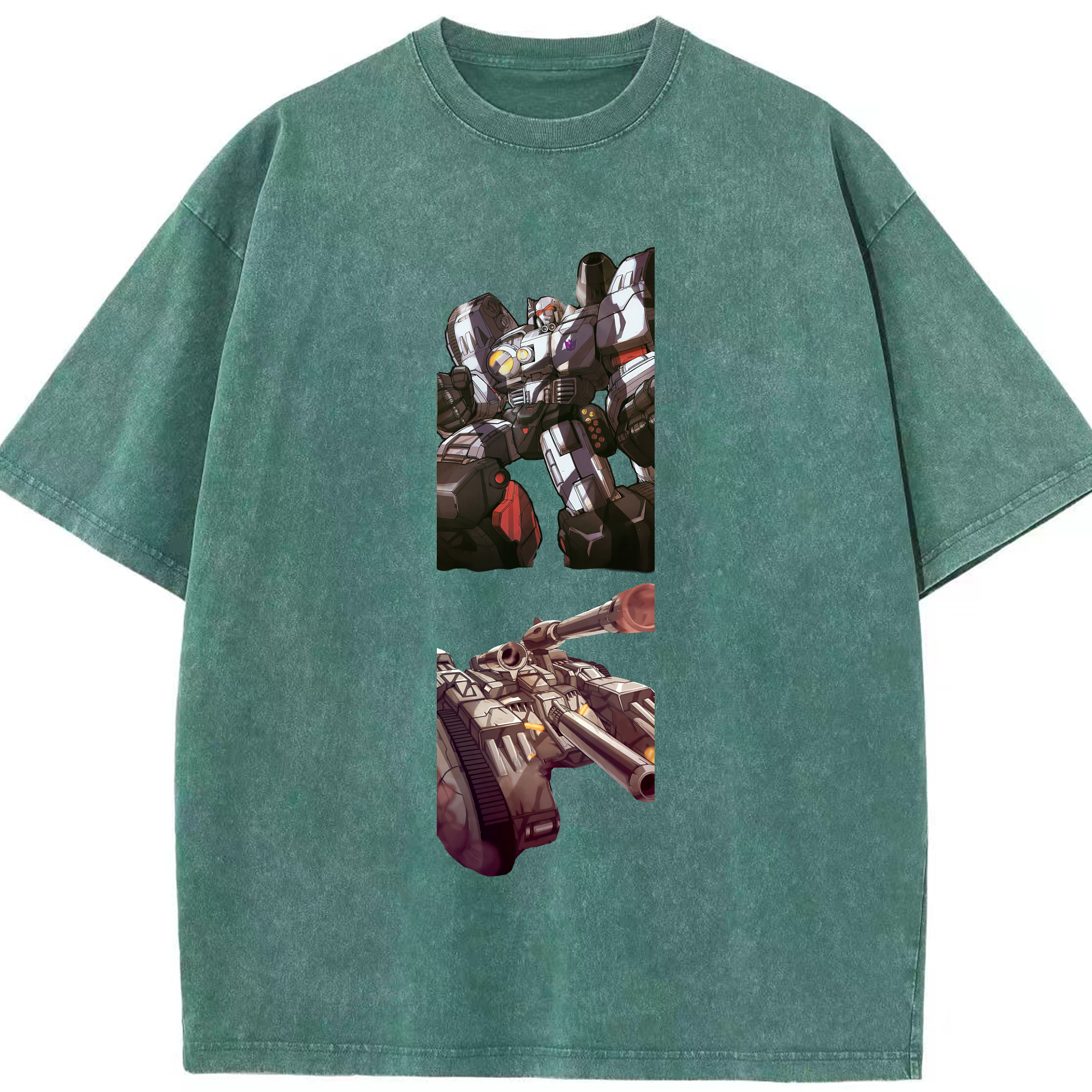 （画像用） Transformers トランスフォーマー 綿100% ヴィンテージ風 半袖Tシャツ（フロントプリント）